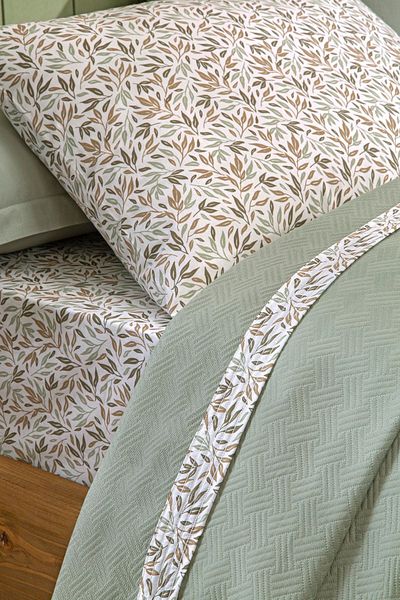 Özdilek Ivy Single Jacquard Piping Pique Set