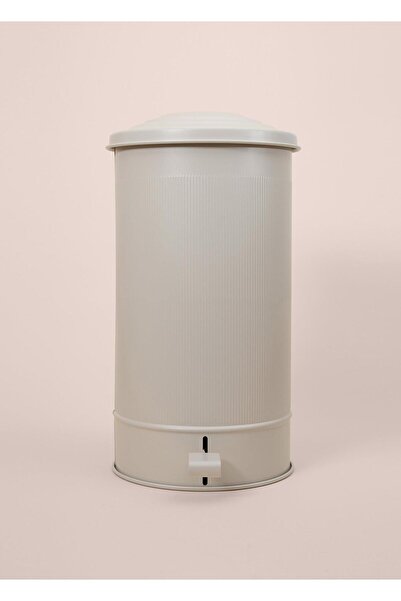 The Mia Stripe Kitchen Trash Can Beige 24 Lt