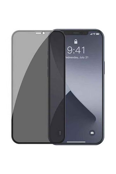 Taimi Full Screen Curved Anti-Peeping Tempered Glass for Apple iPhone 12/12 Pro