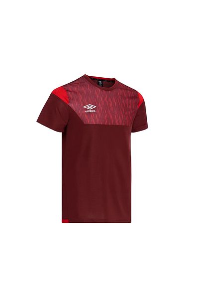 UMBRO Μπλουζάκι προπόνησης DlAMOND - B. Collar, Claret Red