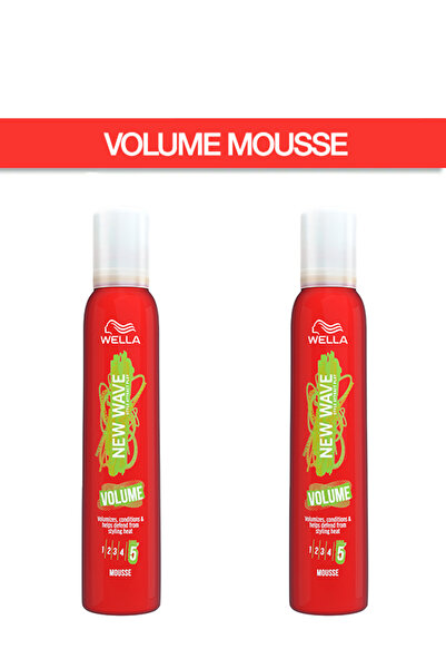 Wella New Wave Mousse  NW Volume Mousse 200mlPack of 2