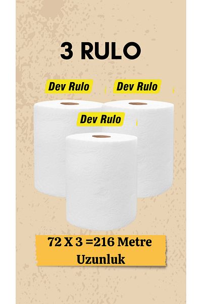 FOREVERSTORS Double Layer Paper Towel - Napkin Giant, 3 Rolls (1 Giant Roll=5 Rolls)