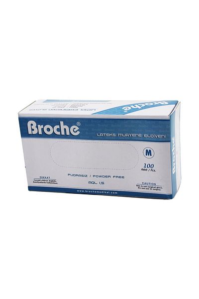 Drop Deposu Broche m Powder-Free Exam Gloves 100 Pieces - (4172)