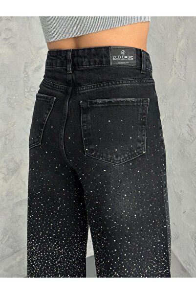 Zeo Basic TAŞ DETAYLI BAGGY JEAN