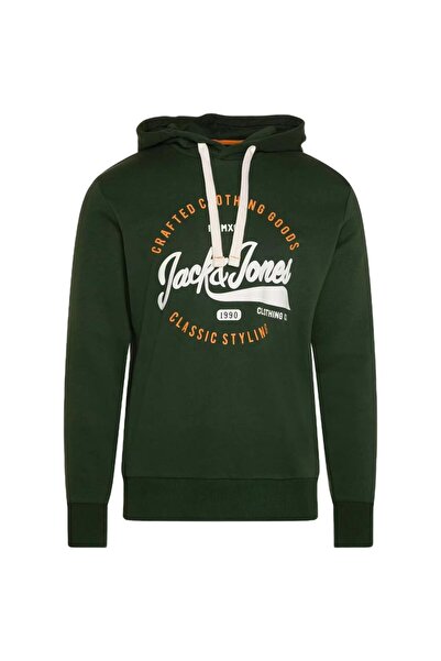 Jack & Jones JACK&JONES 12236178 СВІТШОТ З КАПЮШОНОМ І НАПИСОМ