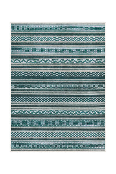 Homefesto Dekoratif Özel Tasarım Yıkanabilir,İnce, Kaymaz Tabanlı, Modern Halı KECE-FR107