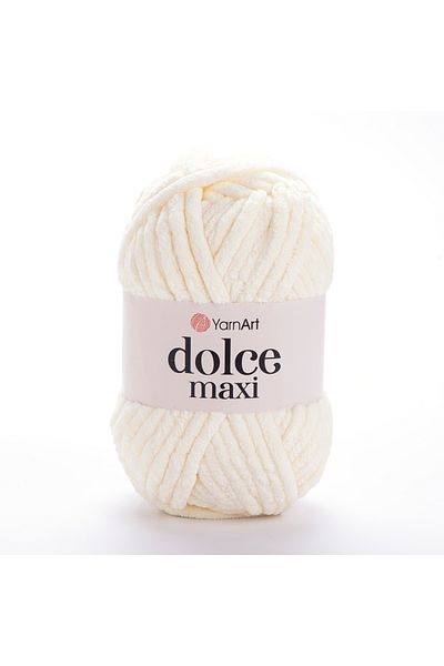Yarnart Dolce Maxi - Βελούδινο Χειροποίητο Νήμα Πλεκτομηχανής Off White-745