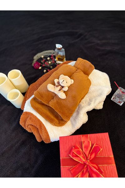TREND COLOR 2 Lt Capacity Tan Plush Toy Warm Water Bag - Foot Warmer, Snap-On