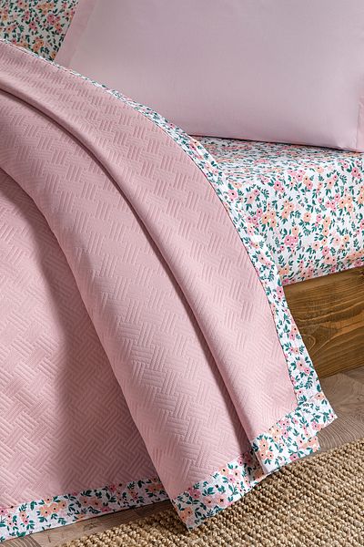 Özdilek Ivy Single Jacquard Piping Pique Set