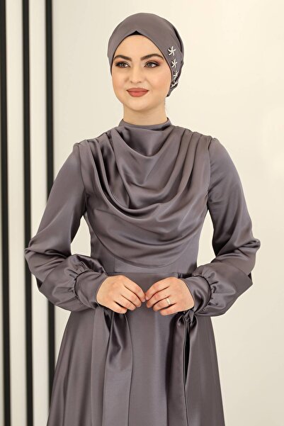 Fashion Showcase Βραδινό φόρεμα Anthracite Degaje