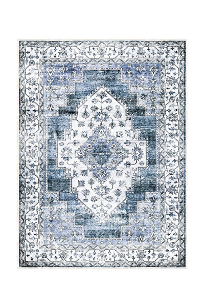 Homefesto Dekoratif Özel Tasarım Yıkanabilir,İnce, Kaymaz Tabanlı, Modern Halı KECE-FR84