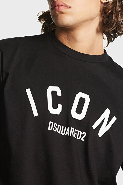 DSquared2 Men's T-Shirt - Logo Printed, 100% Cotton, Regular Fit, Crew Neck S79Gc0089 S23009