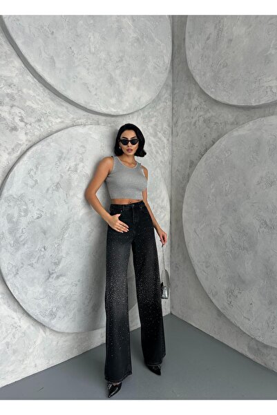 Zeo Basic TAŞ DETAYLI BAGGY JEAN