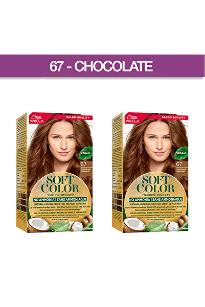 Wella صبغة شعر كوليستون سوفت كلر سوفت كلر 67 - شوكولاتة عبوة من قطعتين
