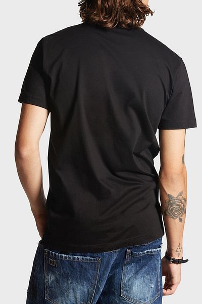 DSquared2 Men's T-Shirt - Logo Printed, 100% Cotton, Regular Fit, Crew Neck S79Gc0089 S23009