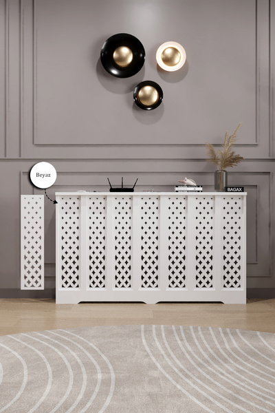 BAGAX Sümela Model, Beyaz Renk,iç Ölçü 136 Cm Dış Ölçü 140 Cm Petek Kaplama, ...