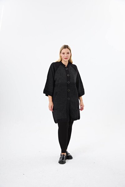 BELİN Angora Patterned Knitwear Cardigan