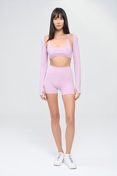 YEXECH Verve Sports Bra with Extra Low-Cut Back Cross Rope Detail