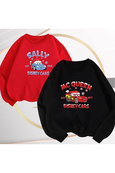 NewCabin Нов сезон 3, специален новогодишен суичър с 2 големи блузи Sally and McQueen Zero Collar от Yarn Raised