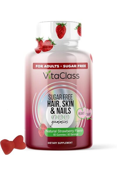 VitaClass Sugar Free Hair, Skin, And Nails For Adults 60 Gummies