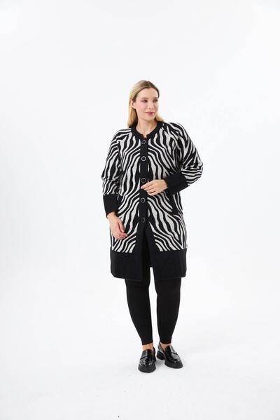 BELİN Patterned Angora Knitwear Cardigan