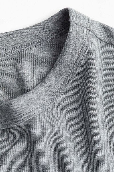 H&M Ribbed modal-blend top