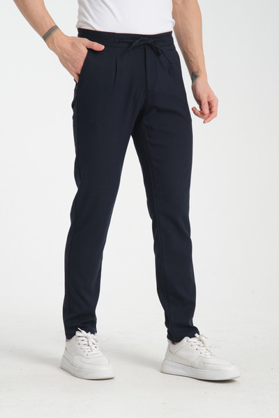 Frappoli Men's Straight Side Pocket Jogger Slim Fit Trousers