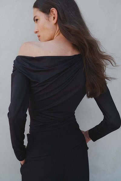 H&M Draped off-the-shoulder top