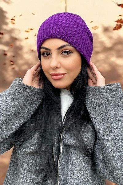 BeSa Accessories Purple Color Beret/ Hat