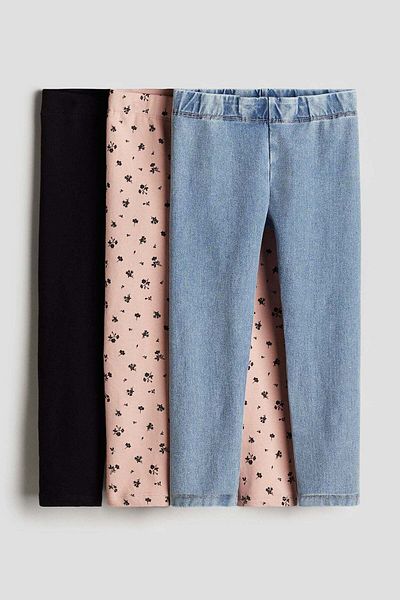H&M 3-pack brushed-inside leggings