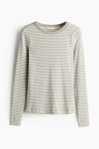 H&M Ribbed jersey top