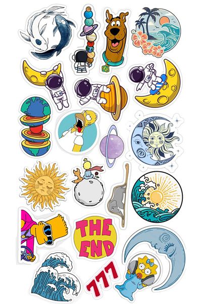 Sticksy Popart Stickerphone Laptop Notebook Tablet Notebook Flask Sticker Sticker St808