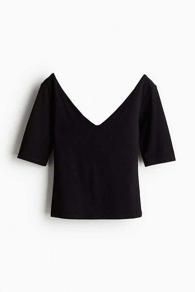H&M V-neck jersey top