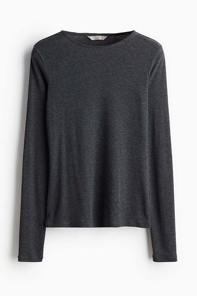 H&M Sheer jersey top