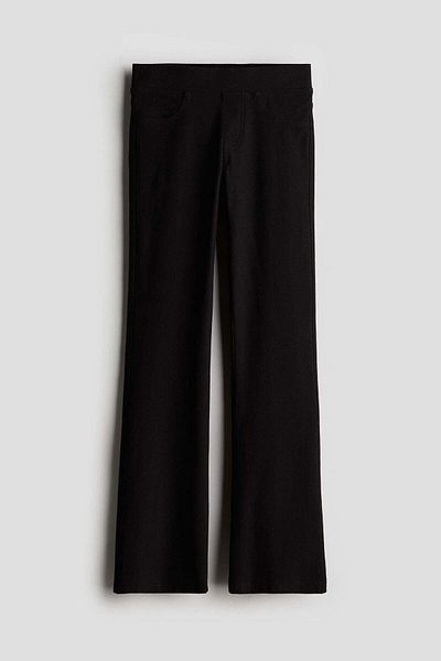 H&M Flared jersey trousers