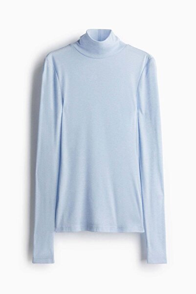 H&M Modal-blend polo-neck top
