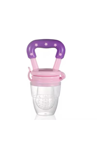 Vivaverse مصفاة فواكه وردية مقاس M للفتيات الصغيرات مع عضاضة 6 أشهر