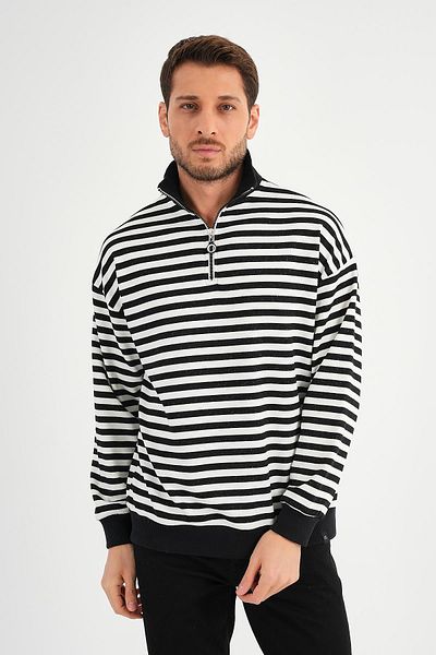 ALEXANDERGARDI Hanorac cu fermoar cu gât vertical (UNX-00247)