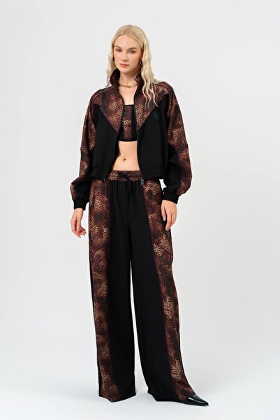 tw3 Яке с рагланови ръкави и детайли с леопардов принт