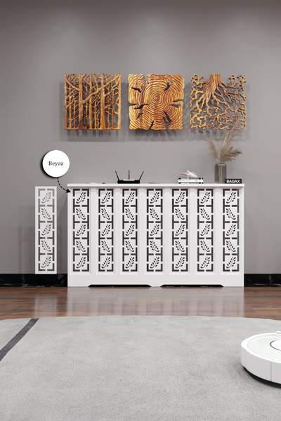 BAGAX Assos Model, Beyaz Renk, 136 cm Petek Kaplama, Dresuar