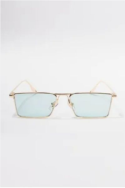 G Sport POLO Green Retro Rectangular Sunglasses