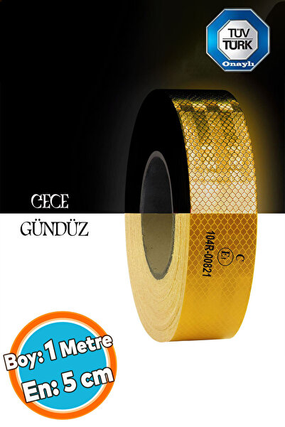 NZB Tüvtürk Onaylı Bant Belgeli Reflektörlü Reflektif Fosforlu Şerit Bant İka...