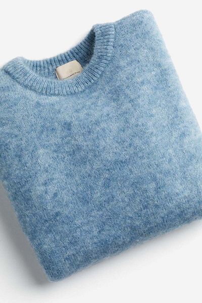 H&M Mohair-blend knitted top