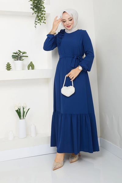 SERRA MODA Φόρεμα Hijab από ύφασμα Crepe - Loose Cut