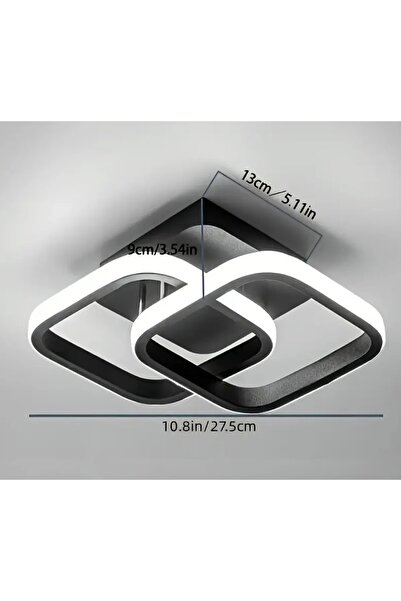 Lambadar Hollykare Model Tekli Plafonyer Led Beyaz Işık UltraPower Led Avize Salon Mutfak Oda Hol Ledli Avize