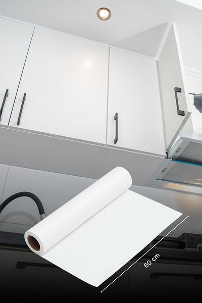 arduçlazer Furniture Cabinet Veneer Foil Matte White 100 X 100 cm