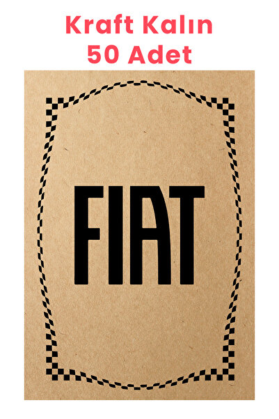 BALKAN AMBALAJ Kraft 120gr Fiat Oto Paspas Kağıdı 50 Adet - 35x50cm - Kalın K...