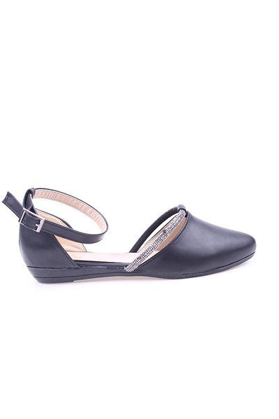 Sedef 2070 Women's Ankle Strap Ballerina Shoes