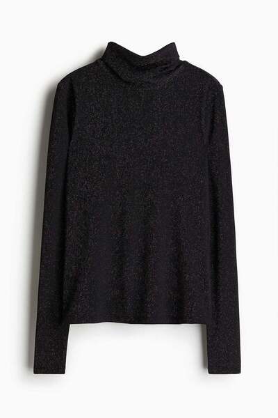 H&M Viscose polo-neck top