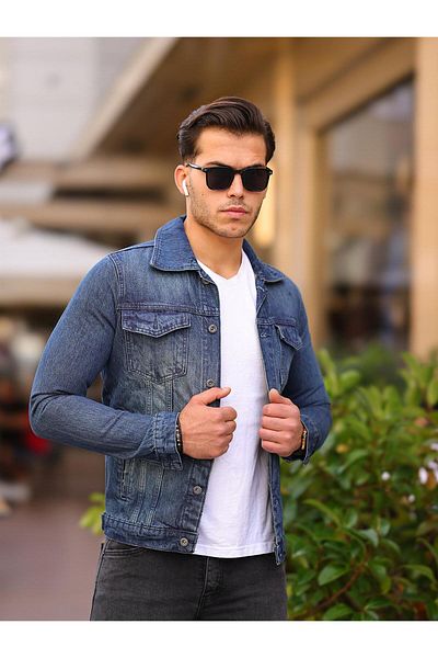 Pobudo Blue Color Denim Jacket